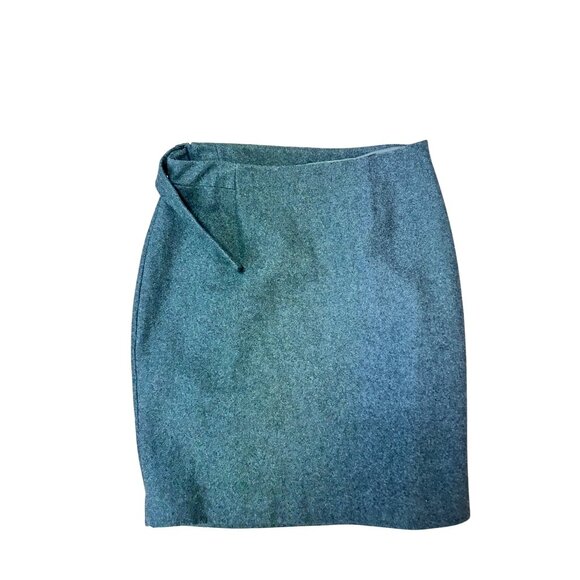 Kate Spade Saturday Grey Wool Blend Skirt Size 8 Side Zip - Picture 3 of 6